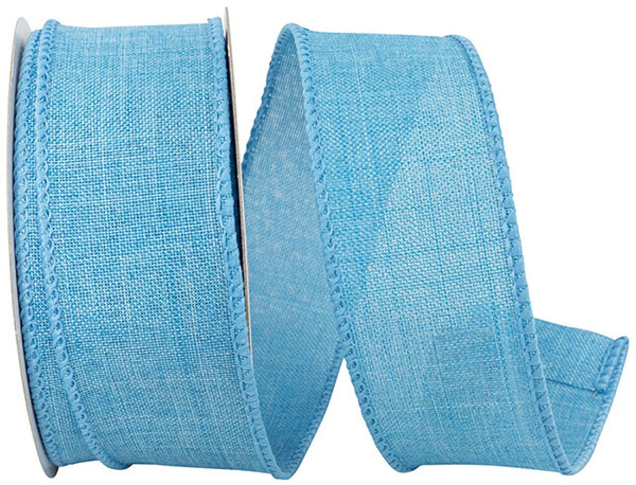 Every Day Linen Value Wired Edge Ribbon -- 1.5" x 10 yards -- Turquoise Color